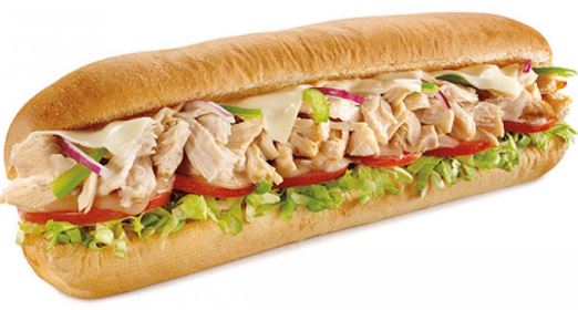 Subway Chicken Menu