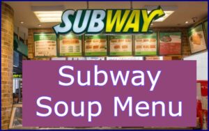 Subway Soup Menu With Prices