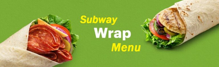 Subway Wraps Menu