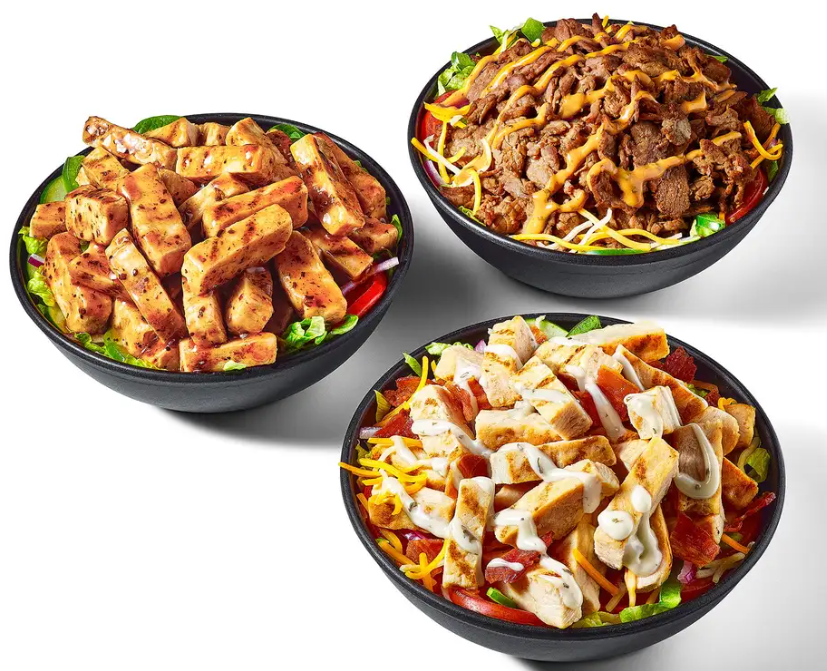 subway salad menu